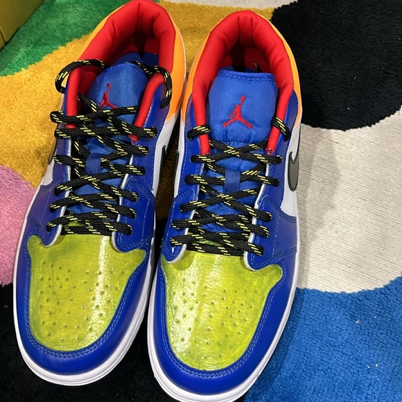 Brand new shoes for men low top super comfortable custom made thermal paint - Picture 3 of 12